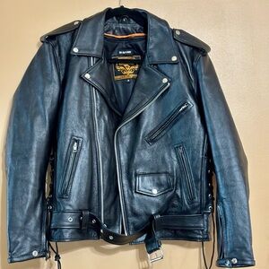 Milwaukee Motorcycle Leather Jacket With Liner.